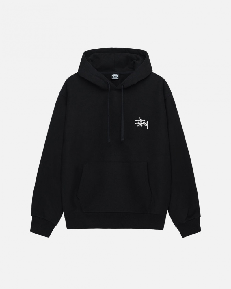 Stussy Basic Stussy Hoodie - Unisex Hoodies Pretas | UPTTG73897