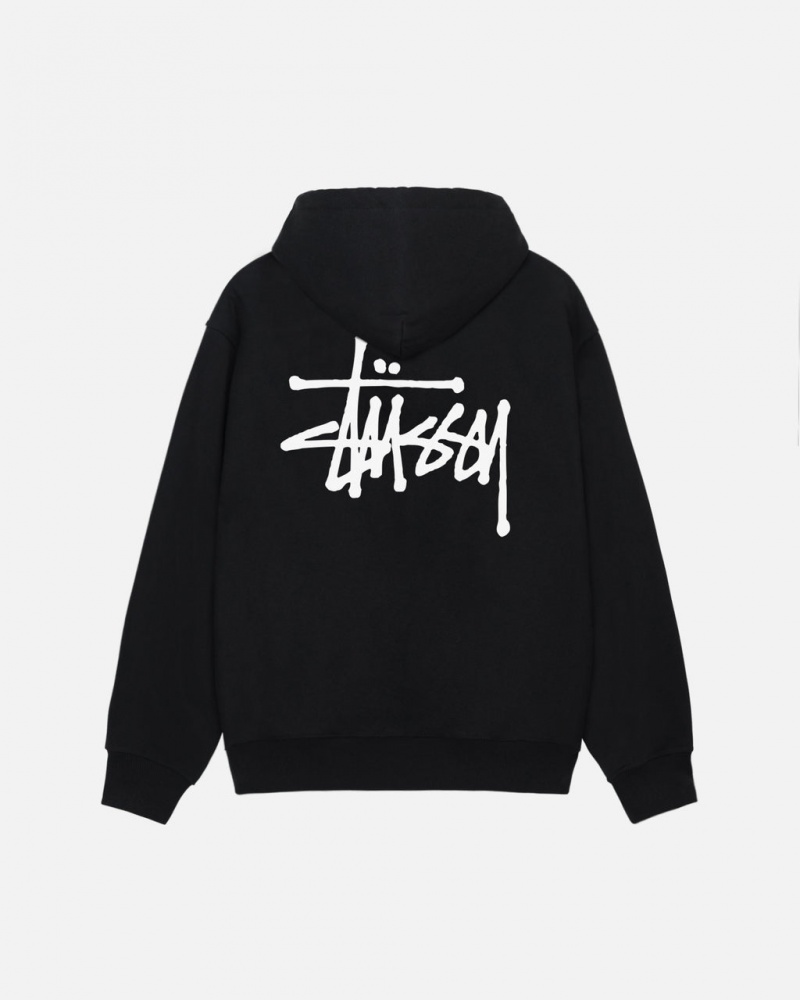 Stussy Basic Stussy Hoodie - Unisex Hoodies Pretas | UPTTG73897