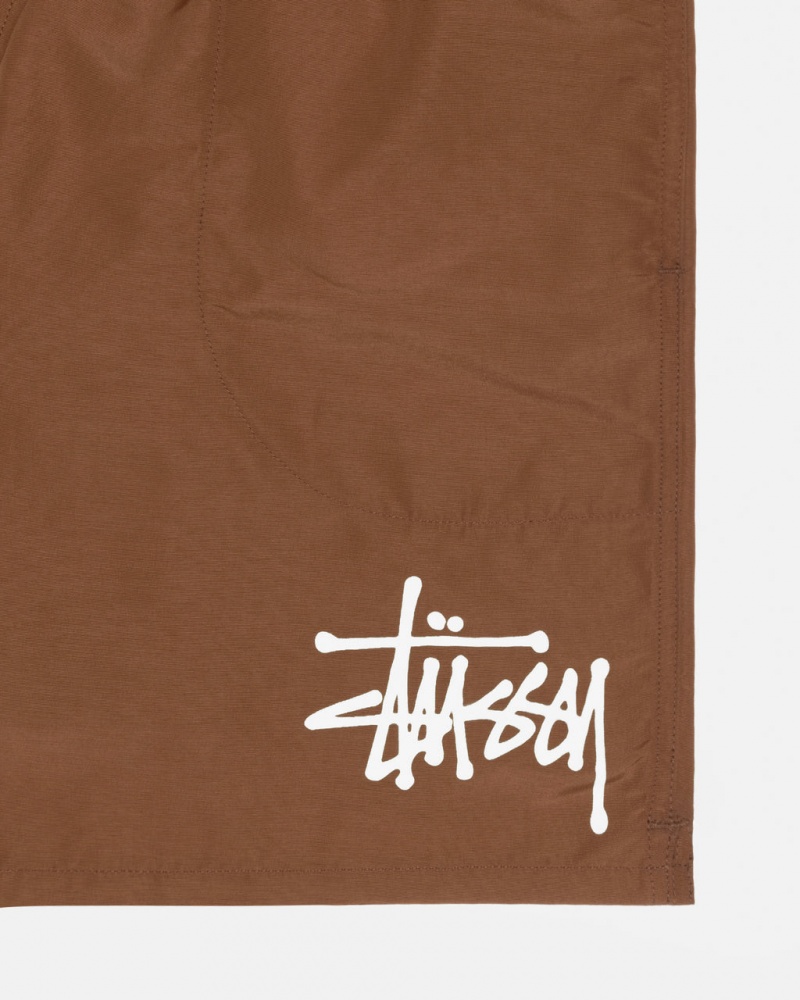 Stussy Big Basic Agua Curta - Men&s Shorts Trunks Cafes | APTWC44196