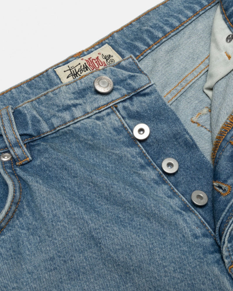 Stussy Big Ol& Jean Denim - Unisex Denim Azuis | LPTTR58300