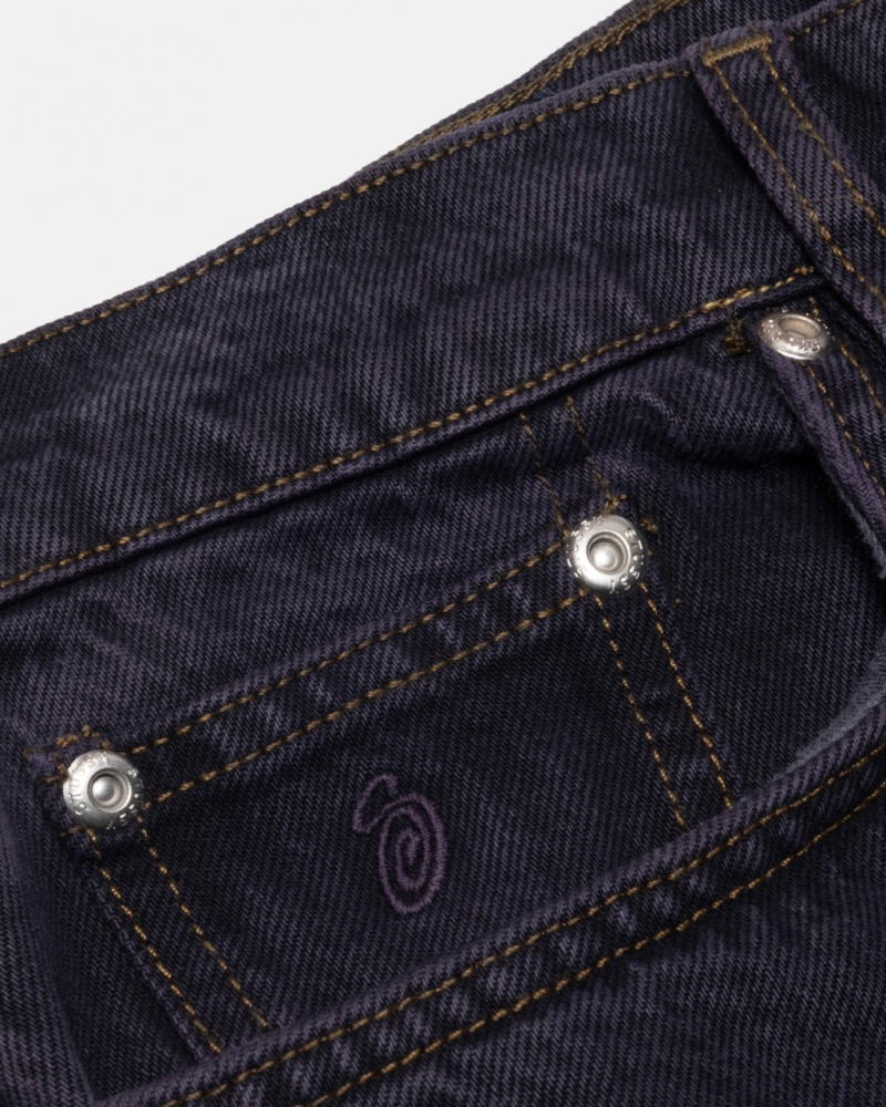 Stussy Big Ol Jean Denim - Unisex Denim Pretas | XPTBH12988