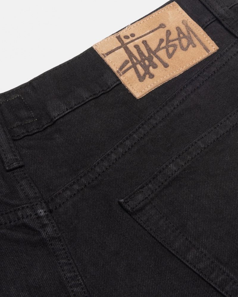 Stussy Big Ol& Jean Overdyed - Unisex Denim Pretas | PTQCS86082