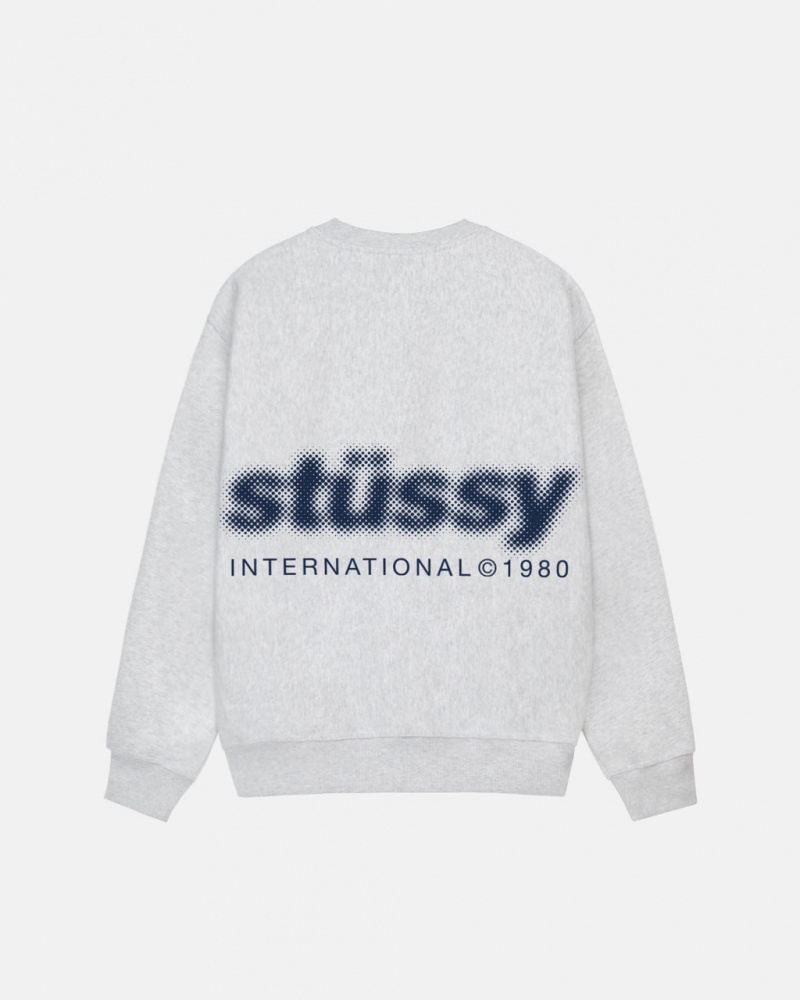 Stussy Blur Crew - Unisex Hoodies Cinzentas | UPTND85792