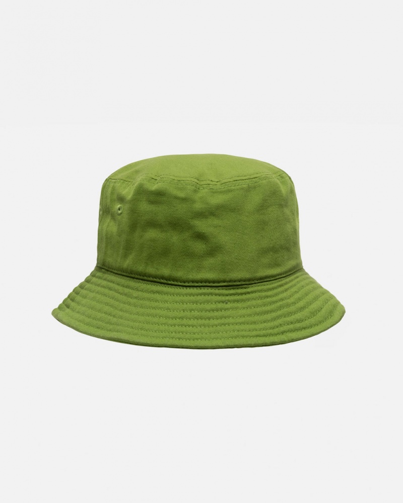 Stussy Bucket Hat Big Stock - Unisex Verdes | PTCIF17462