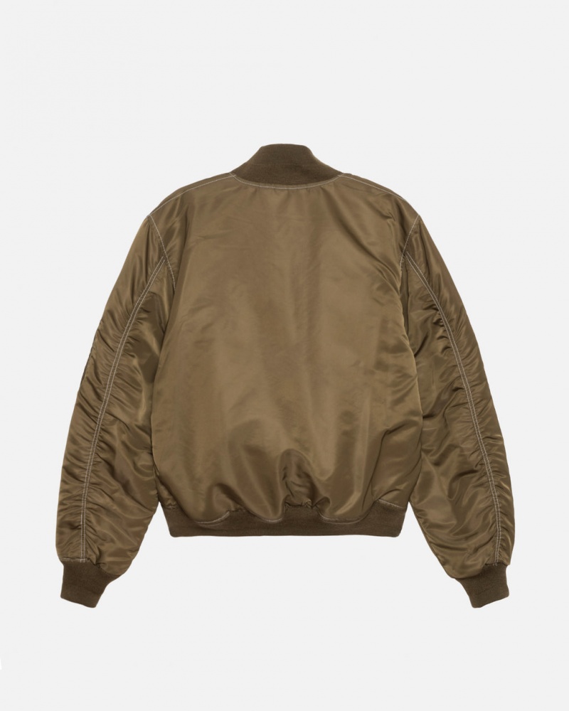 Stussy Built Reversible Bomber Jacket - Unisex Jackets Marrom | PTICD58820