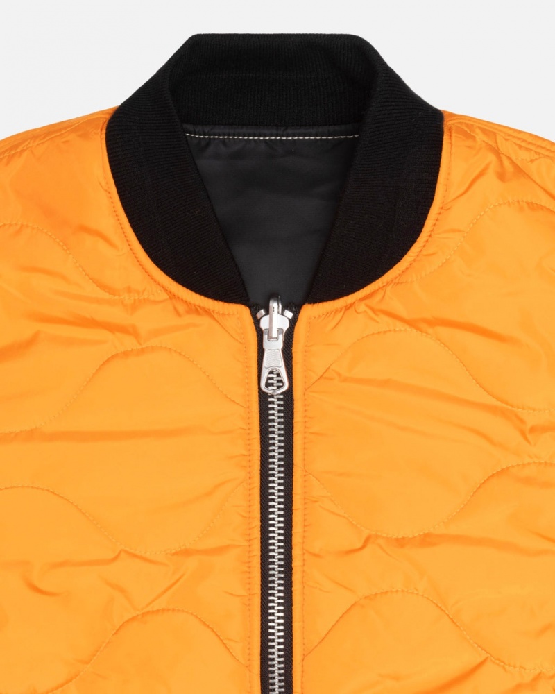 Stussy Built Reversible Bomber Jacket - Unisex Jackets Pretas | YPTGT14589