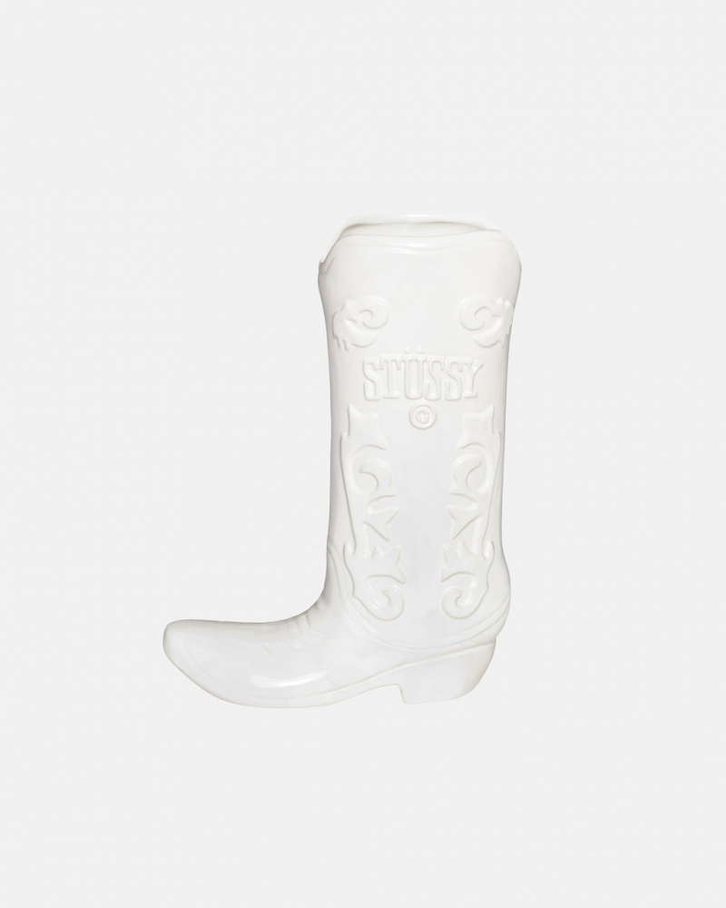 Stussy Cerâmica Boot Vase - Vase/Pottery Branco | FPTUI22952