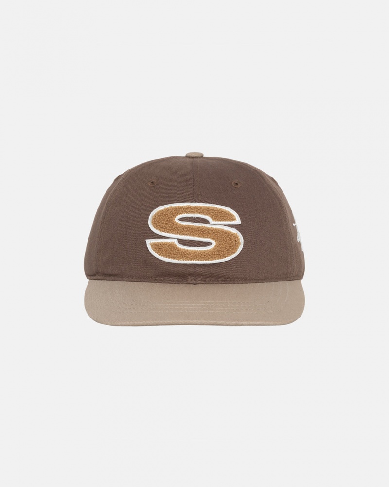 Stussy Chenille S Low Pro Cap - Unisex Marrom | PTCVG47654