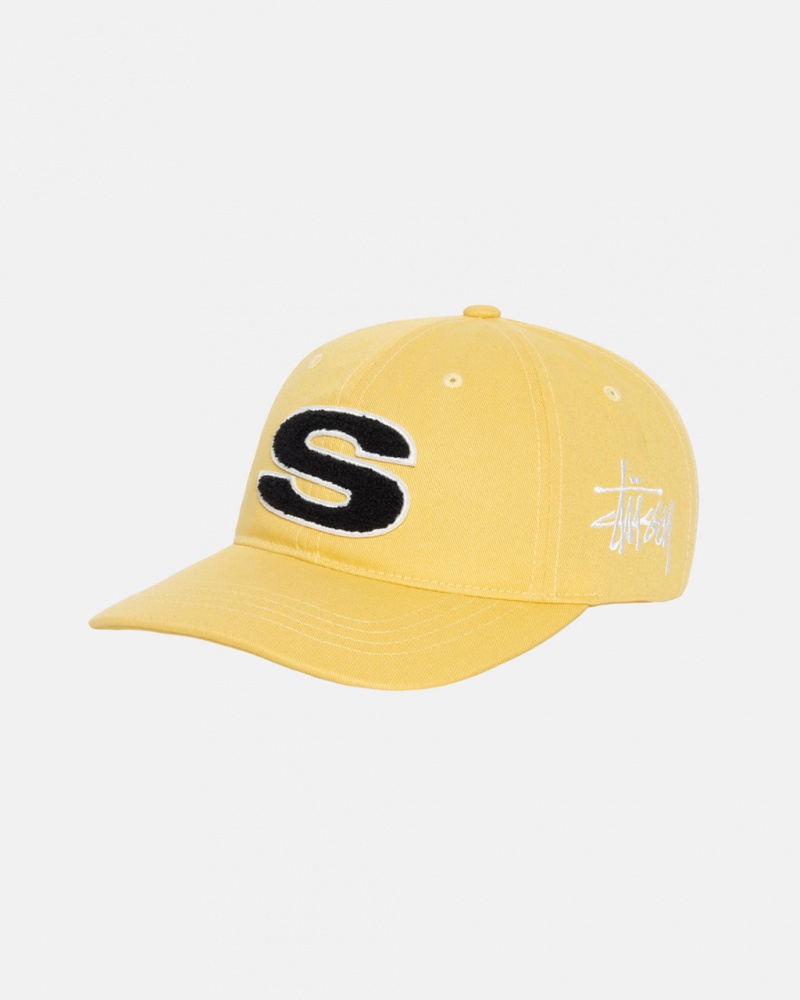 Stussy Chenille S Low Pro Cap - Unisex Mostarda | PTJKU62946