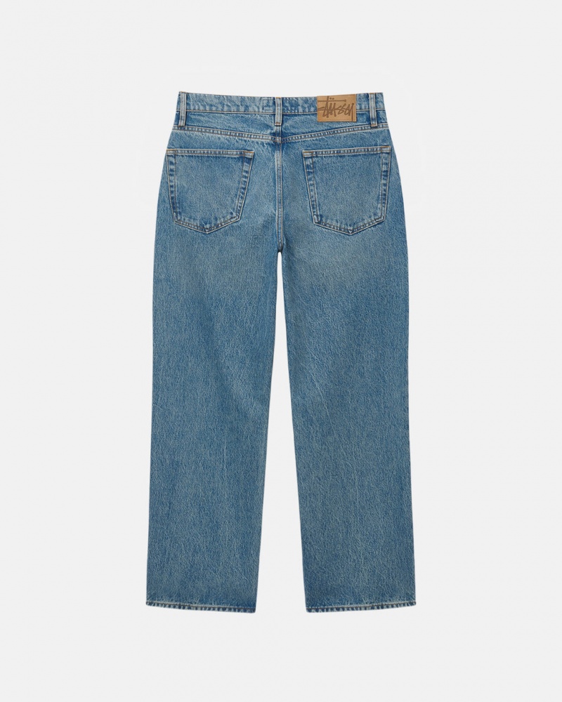 Stussy Classicos Jean Denim - Unisex Denim Azuis | PPTER10096