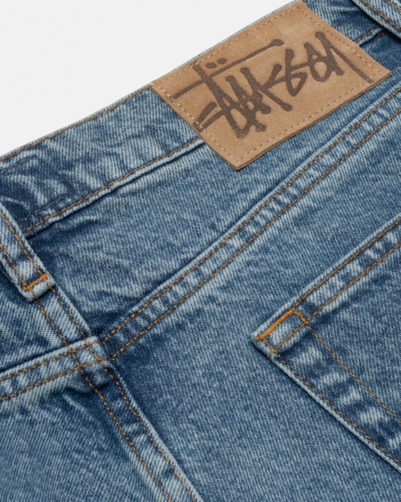 Stussy Classicos Jean Denim - Unisex Denim Azuis | PPTER10096