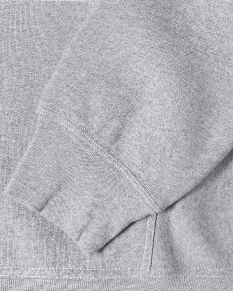 Stussy Contrast Stitch Label Hoodie - Unisex Hoodies Cinzentas | ZPTMJ21456