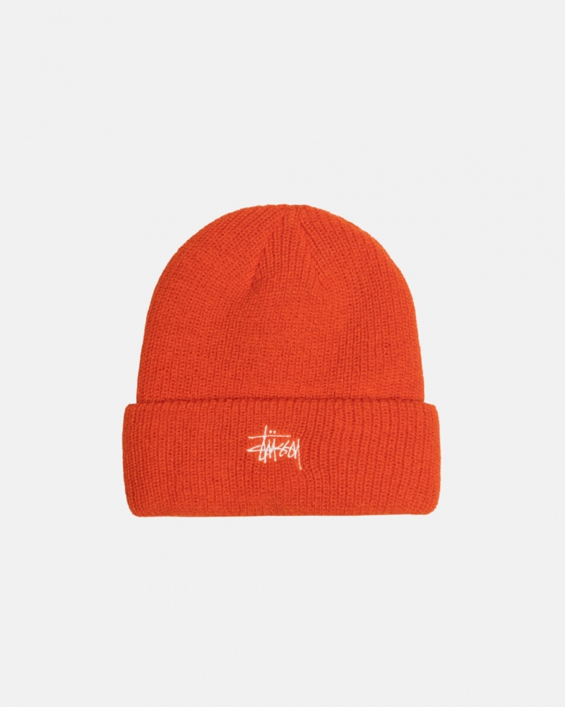 Stussy Cuff Beanie Basic - Unisex Laranja | PTQAV85171