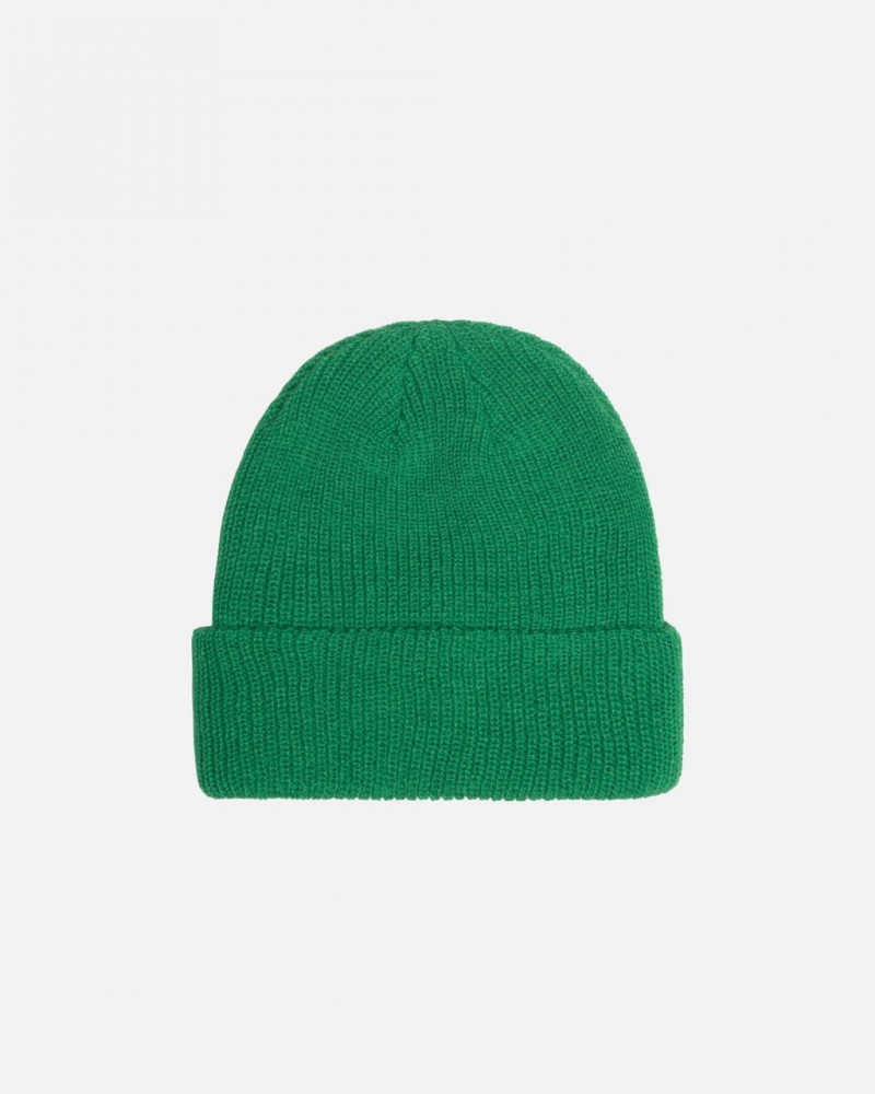 Stussy Cuff Beanie Basic - Unisex Verdes | PTDYB82704