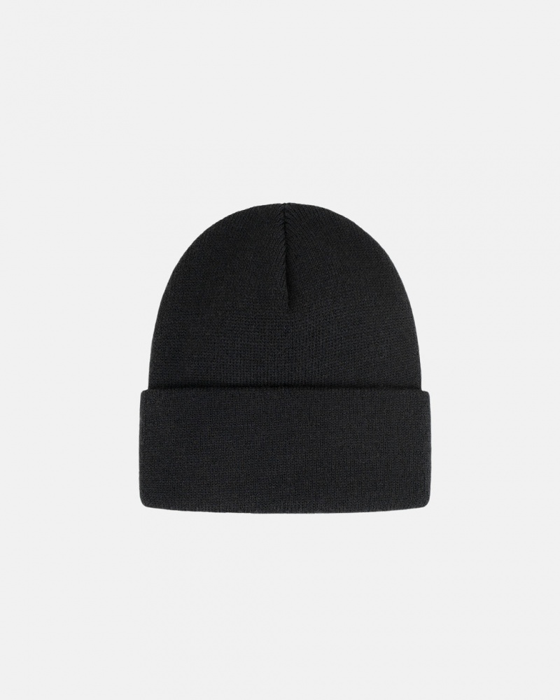 Stussy Cuff Beanie Stock - Unisex Pretas | DPTVO19401