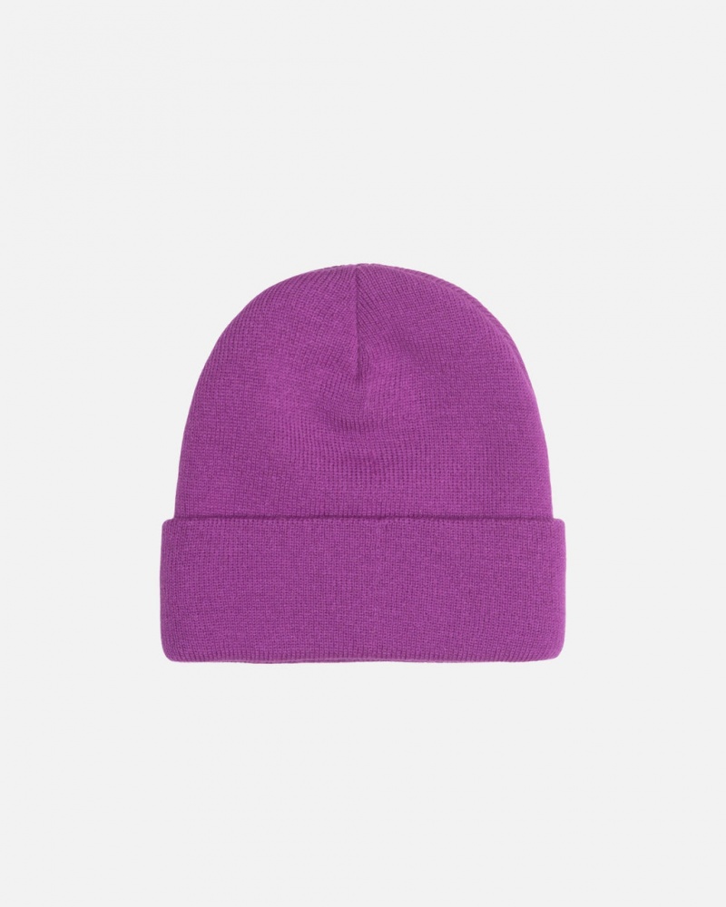 Stussy Cuff Beanie Stock - Unisex Roxo | EPTVG66947