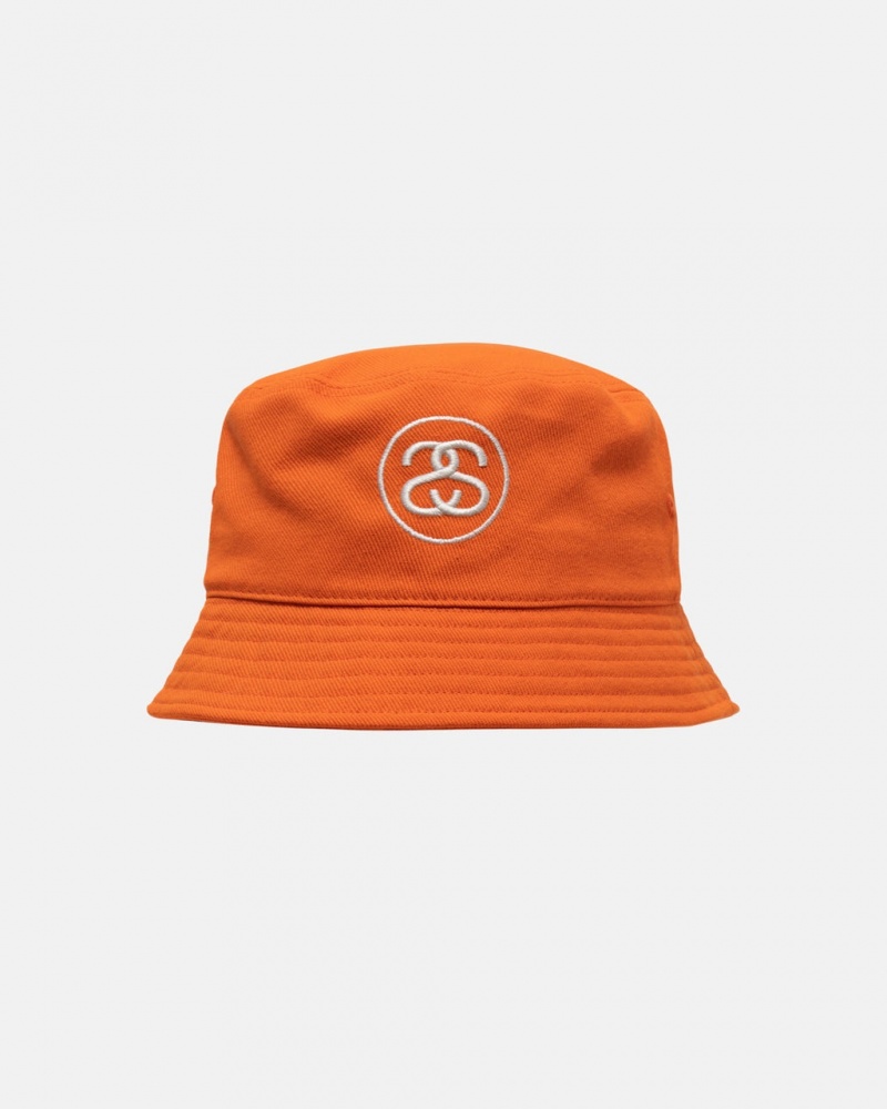 Stussy Deep Bucket Hat SS Link - Unisex Laranja | APTDF31578