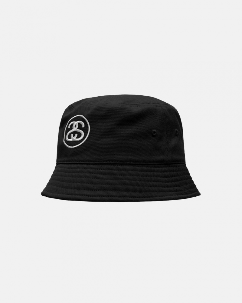 Stussy Deep Bucket Hat SS Link - Unisex Pretas | APTDF47916