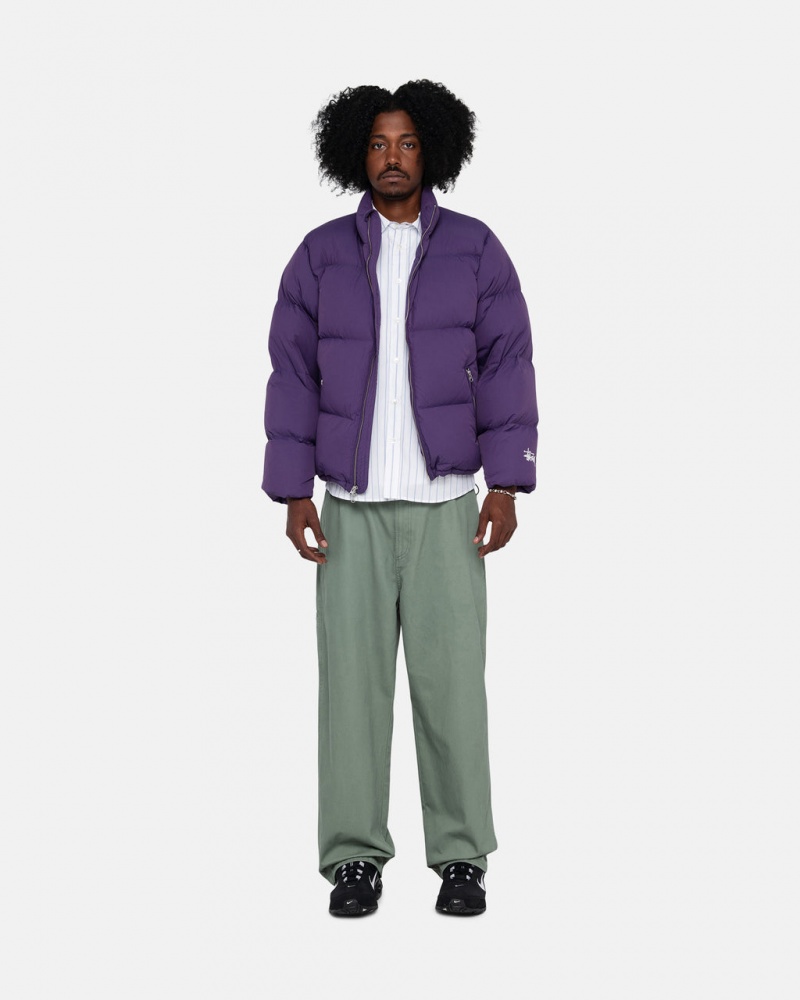 Stussy Down Puffer Nylon - Unisex Jackets Roxo | LPTSX16621