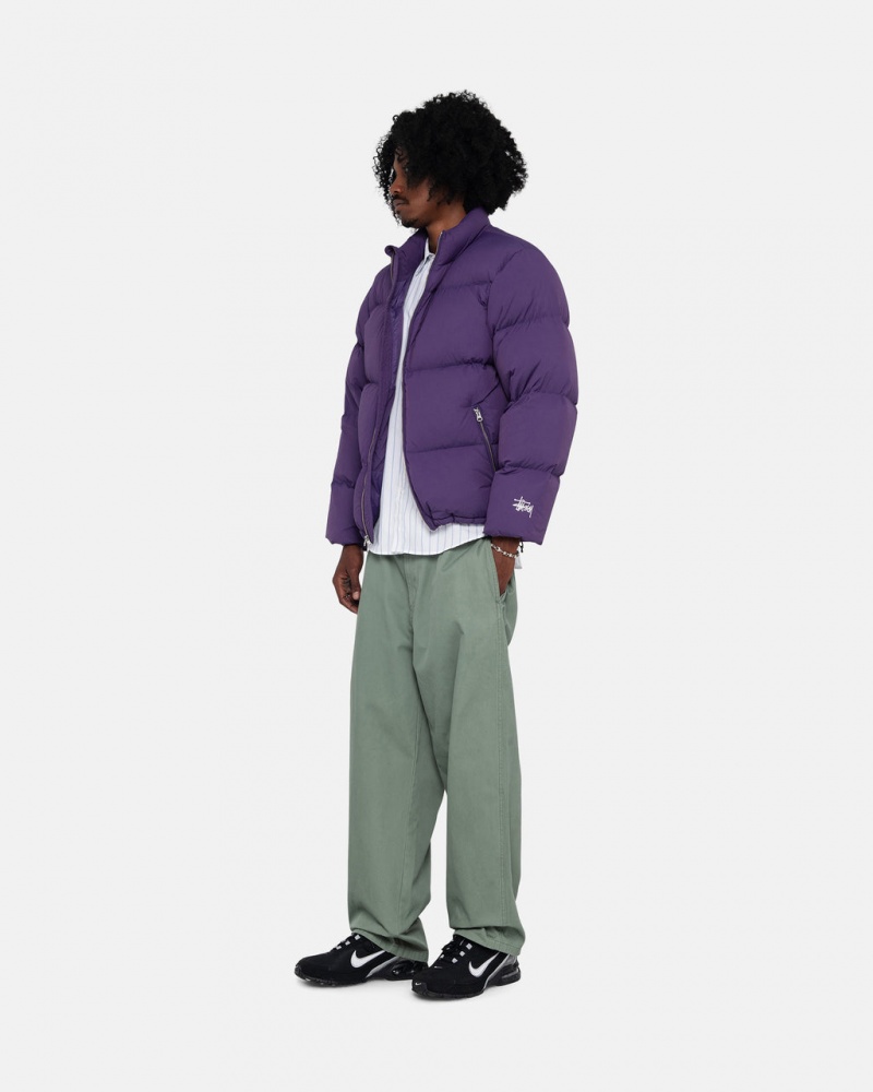 Stussy Down Puffer Nylon - Unisex Jackets Roxo | LPTSX16621