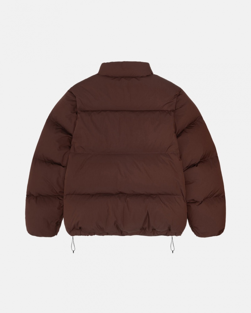 Stussy Down Puffer Nylon - Unisex Jackets Marrom | PTXBR58218