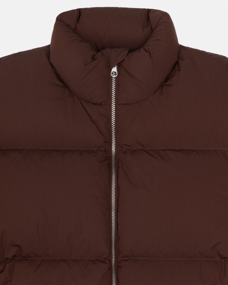 Stussy Down Puffer Nylon - Unisex Jackets Marrom | PTXBR58218