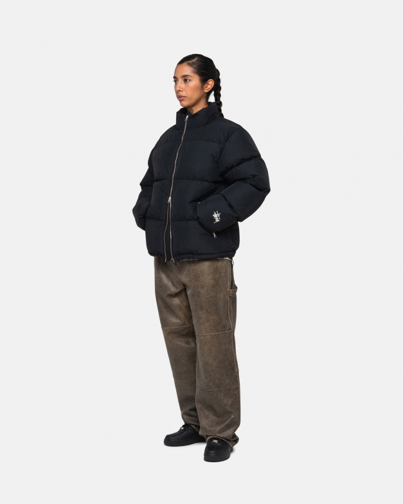 Stussy Down Puffer Nylon - Unisex Jackets Pretas | PTZDE55821