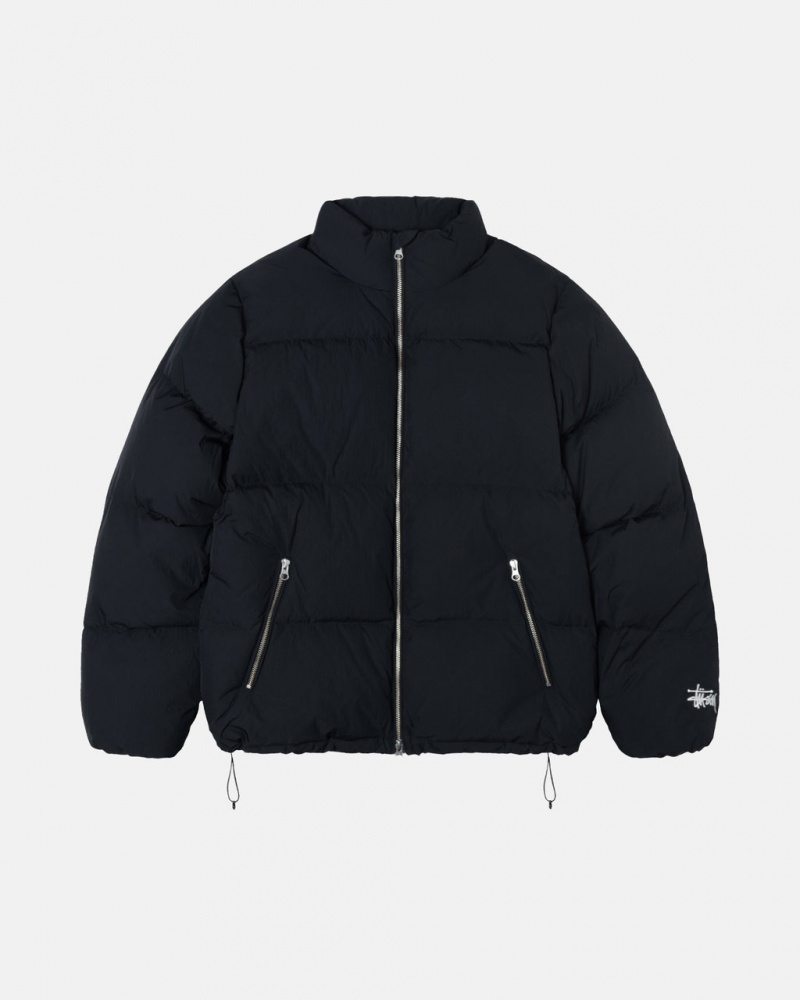 Stussy Down Puffer Nylon - Unisex Jackets Pretas | PTZDE55821