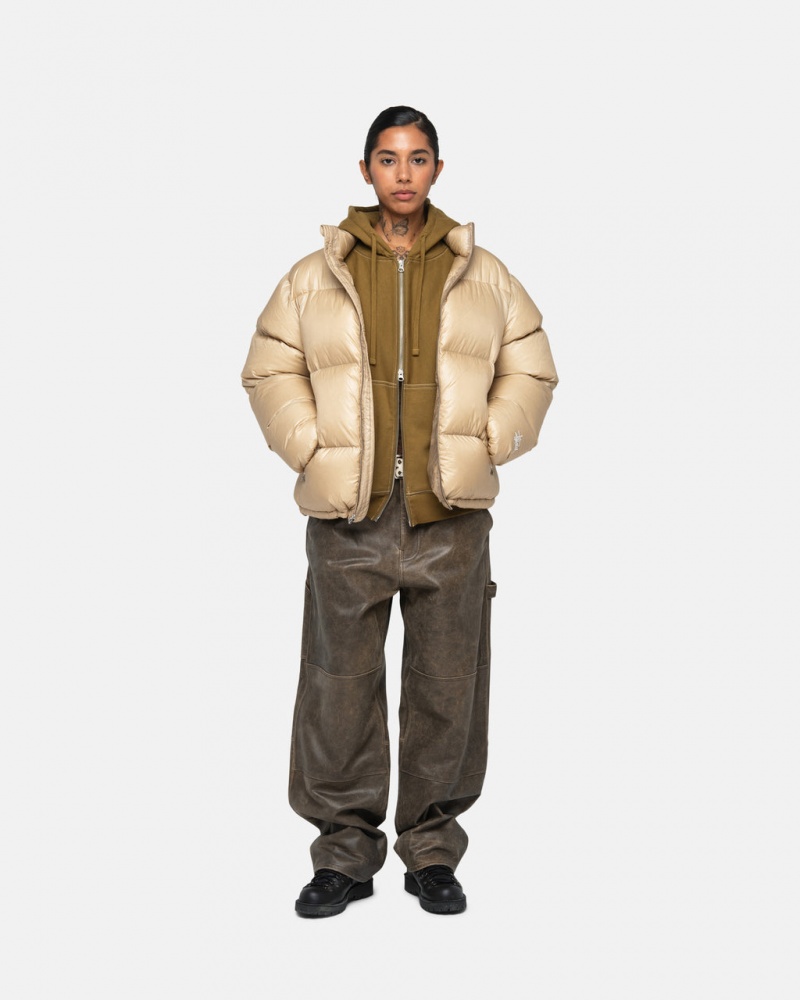 Stussy Down Puffer Parachute Ripstop - Unisex Jackets Douradas | PTZDE95397