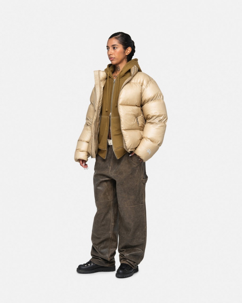 Stussy Down Puffer Parachute Ripstop - Unisex Jackets Douradas | PTZDE95397