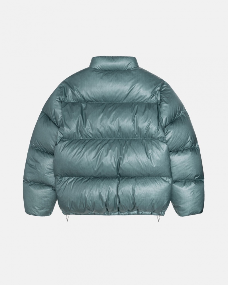 Stussy Down Puffer Parachute Ripstop - Unisex Jackets Azuis | PTQAV75377