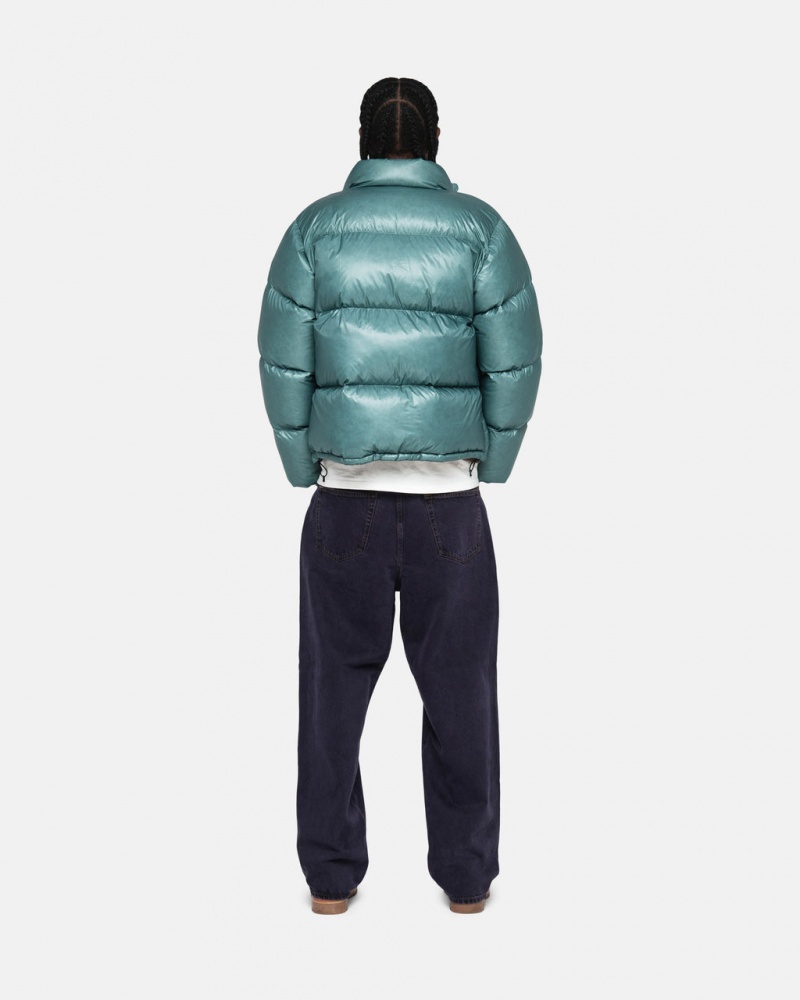 Stussy Down Puffer Parachute Ripstop - Unisex Jackets Azuis | PTQAV75377