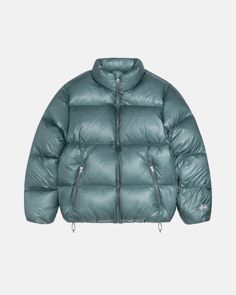 Stussy Down Puffer Parachute Ripstop - Unisex Jackets Azuis | PTQAV75377