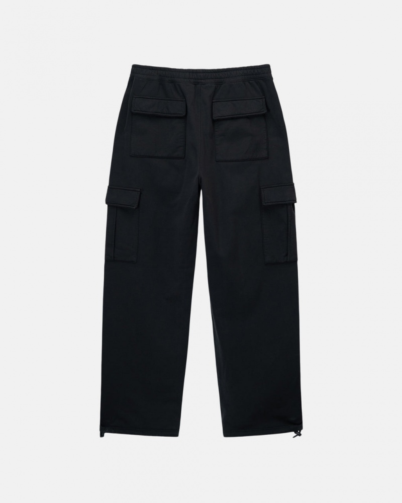 Stussy Esportivos Cargo Fleece Pant - Mens Pants Pretas | PTEGJ48951