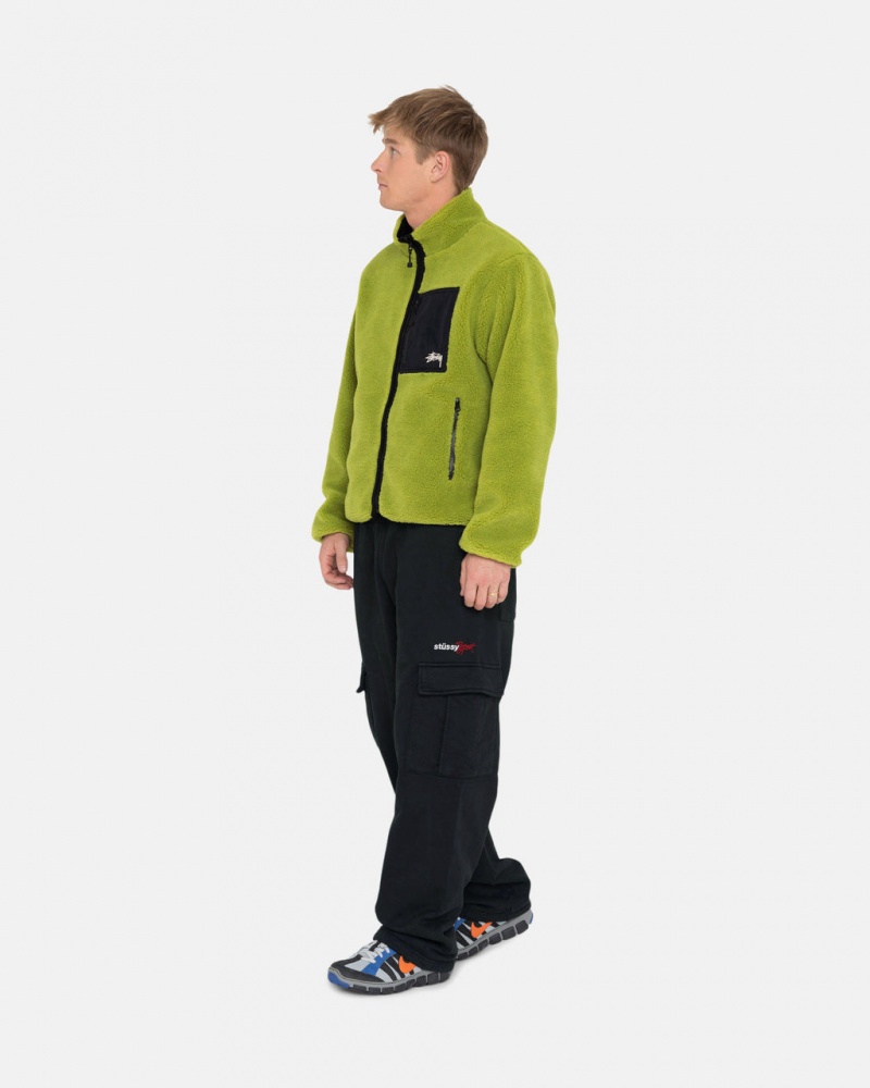 Stussy Esportivos Cargo Fleece Pant - Mens Pants Pretas | PTEGJ48951