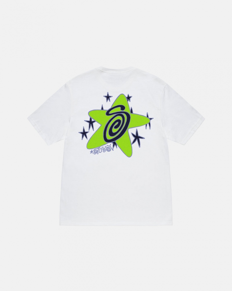 Stussy Galaxy Tee - Unisex Shortsleeve Branco | PTNEJ25559