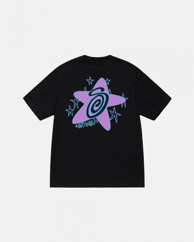 Stussy Galaxy Tee - Unisex Shortsleeve Pretas | BPTSD97540