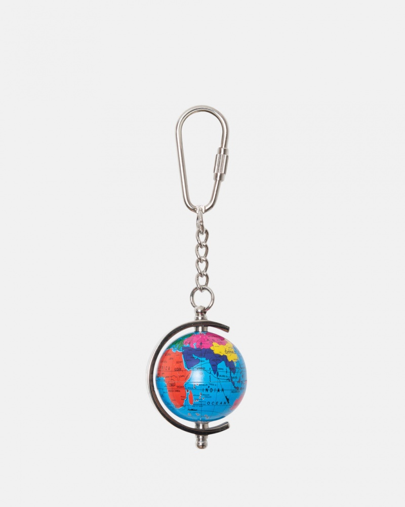 Stussy Globe Keychain - Key Chain Multicoloridas | PTEGJ17887