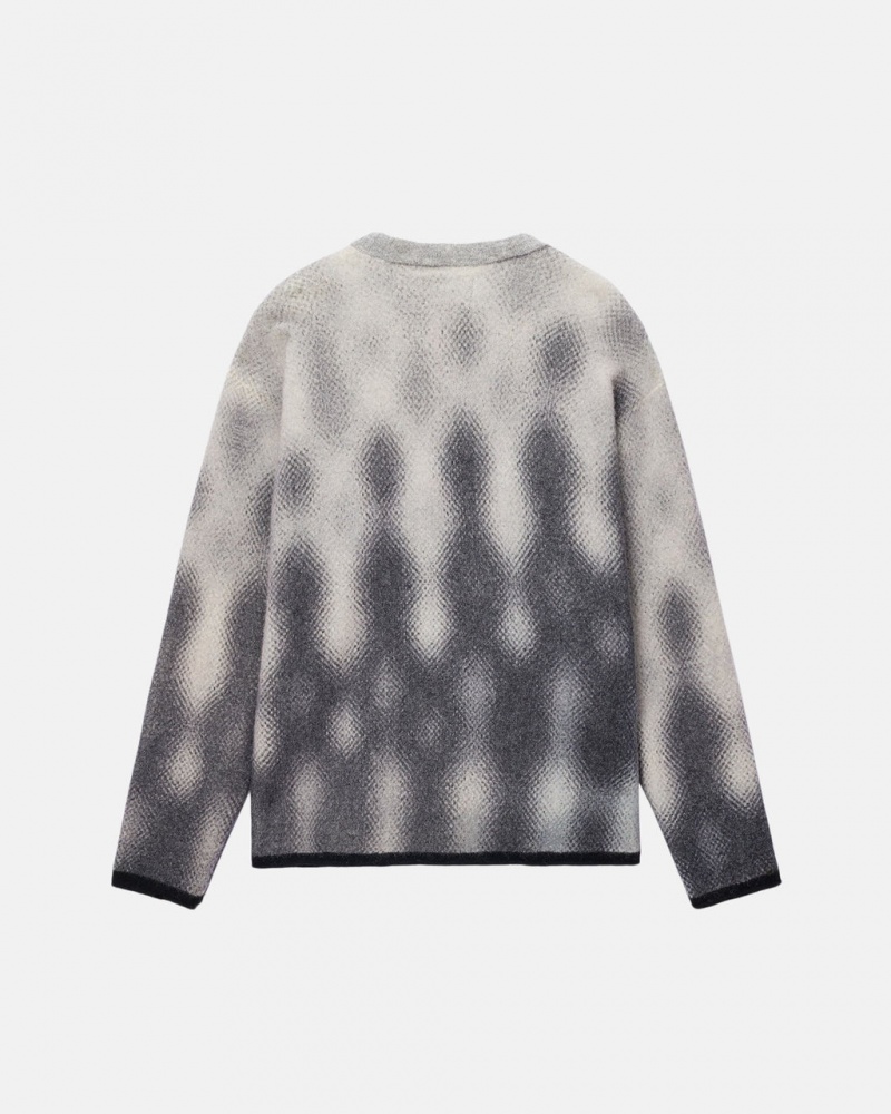 Stussy Gradient Dot Brushed Moletom - Unisex Sweaters Cinzentas | DPTKV88500