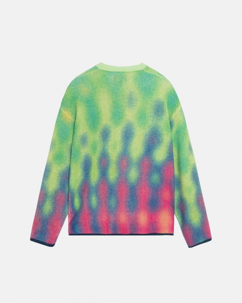 Stussy Gradient Dot Brushed Moletom - Unisex Sweaters Multicoloridas | QPTWA81996