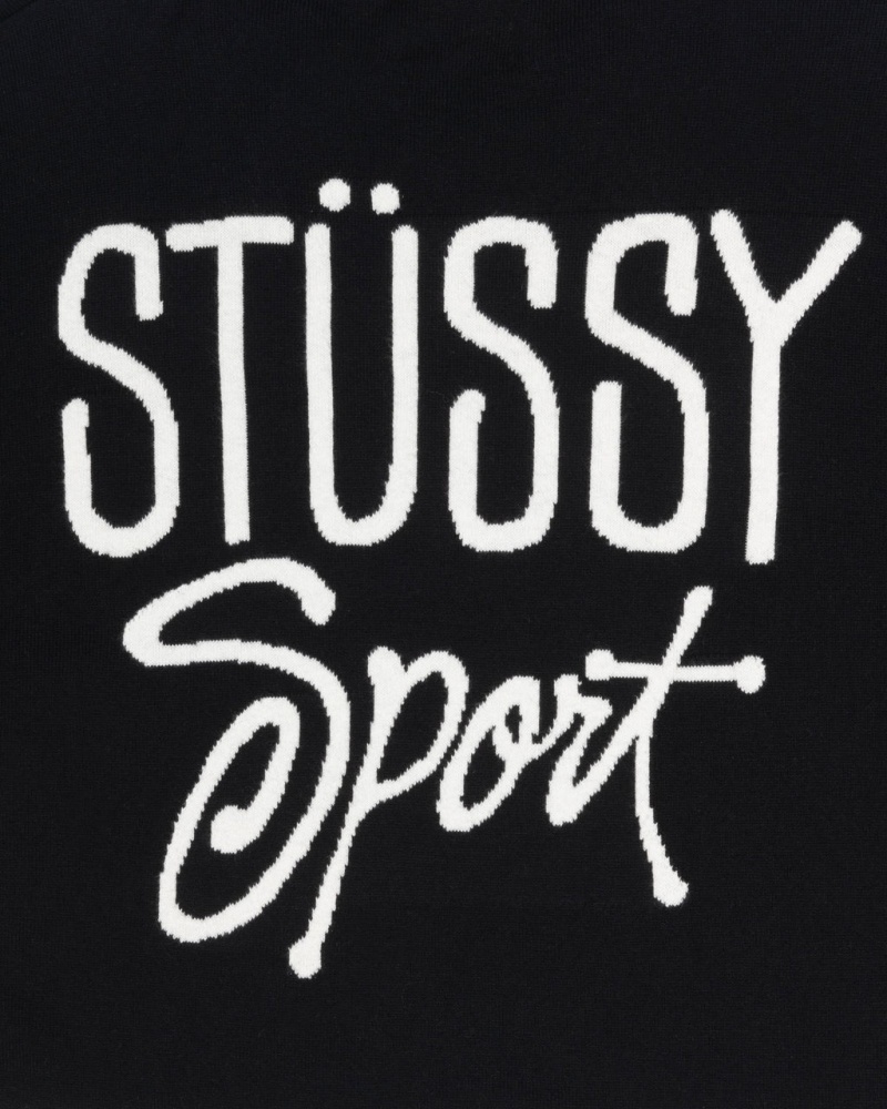 Stussy Hockey Moletom - Unisex Sweaters Knits Pretas | FPTHY25012