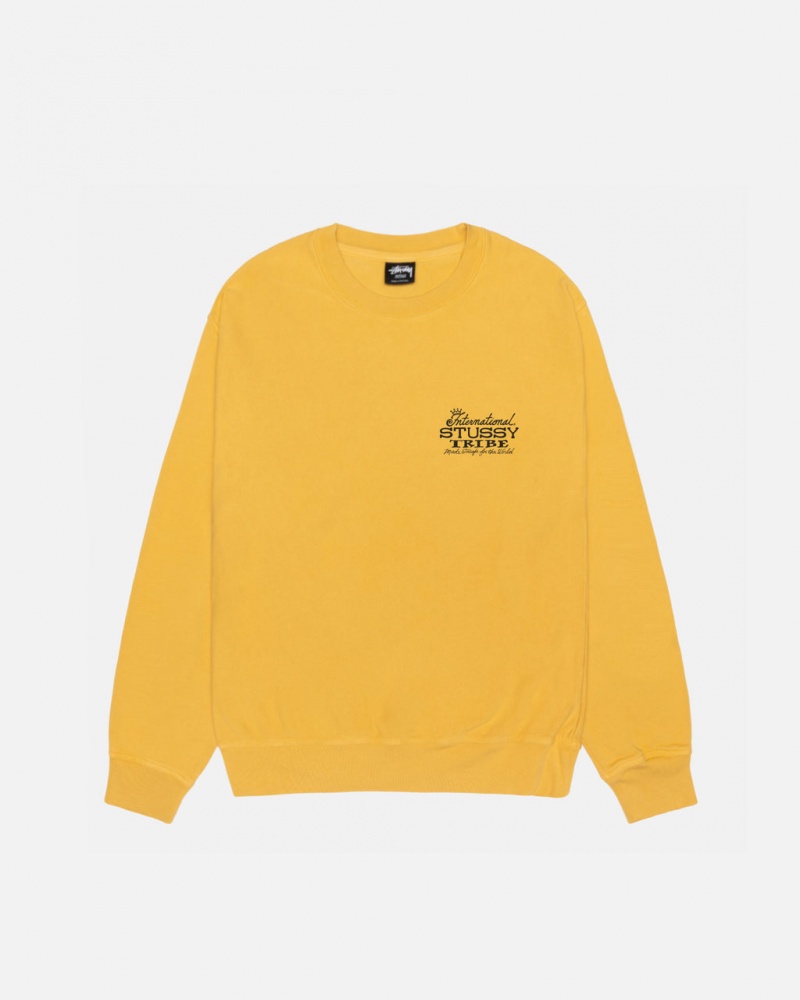 Stussy IST Crew Pigment Dyed - Unisex Hoodies Laranja | PTZDE24133