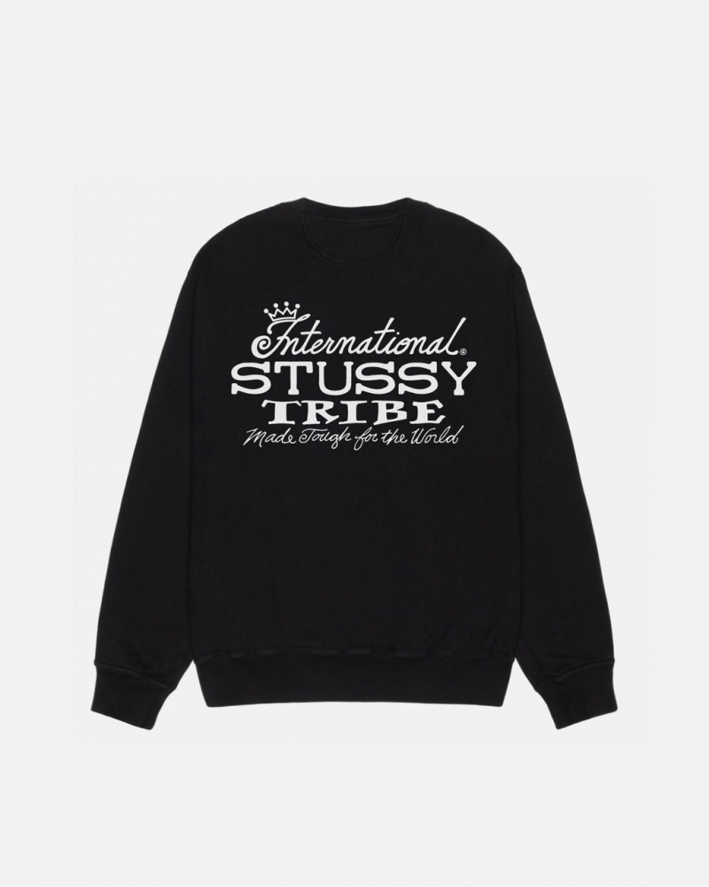 Stussy IST Crew Pigment Dyed - Unisex Hoodies Pretas | SPTVO55757