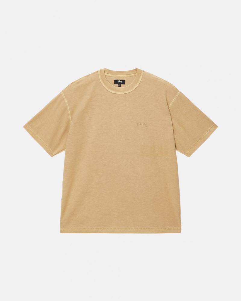 Stussy Lazy Tee - Unisex Longsleeve T-Shirts Douradas | PTDYB38395