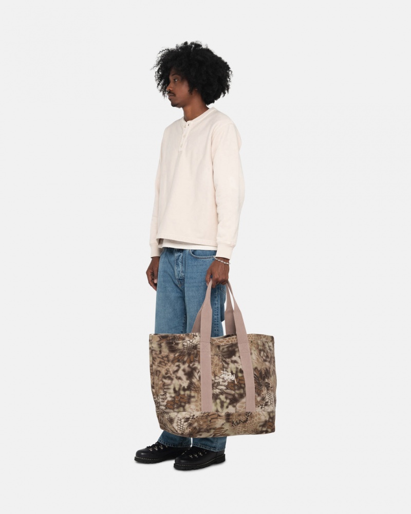 Stussy Lona Extra Large Tote Bag - Unisex Bags Marrom | PTXBR91210