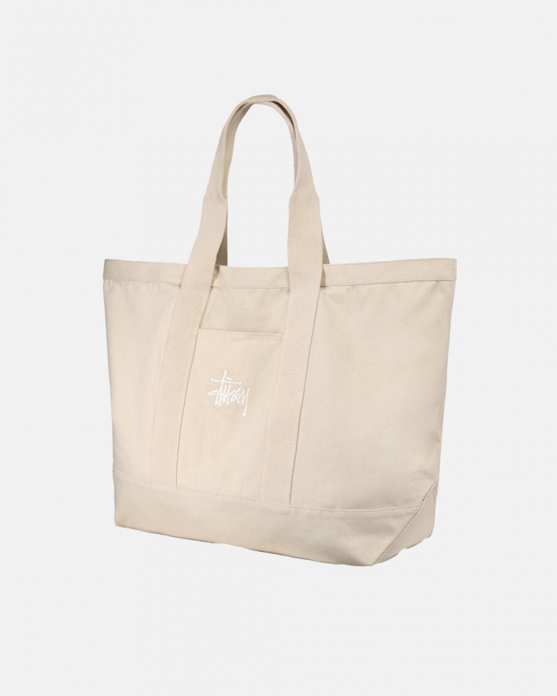 Stussy Lona Extra Large Tote Bag - Unisex Bags Bege | BPTSD51635