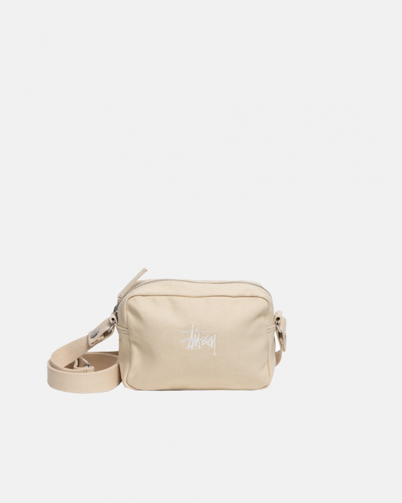 Stussy Lona Side Pouch - Unisex Bags Bege | PTXBR13045