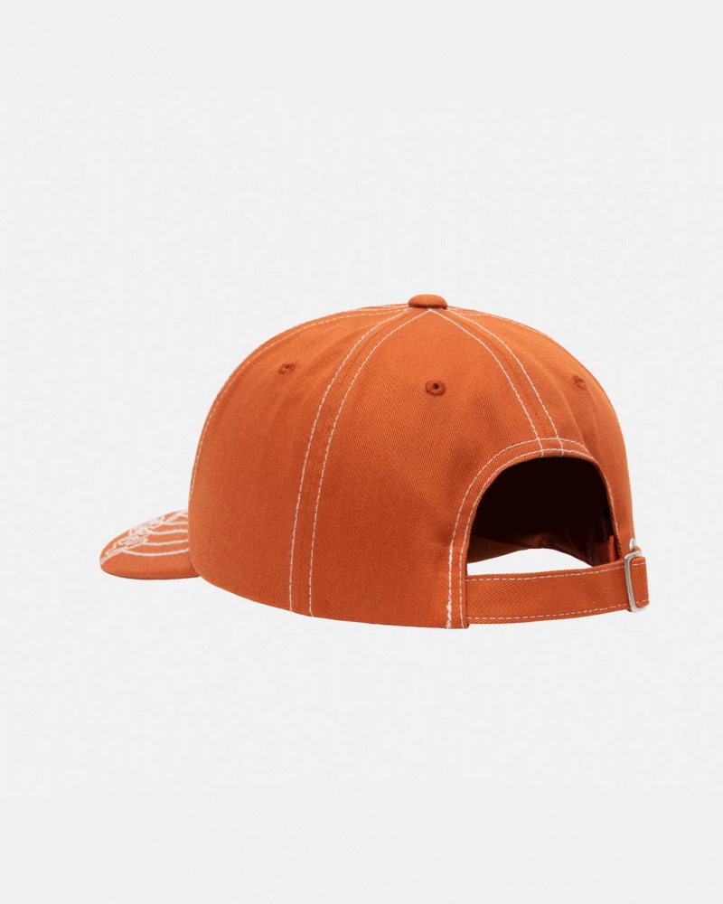 Stussy Low Pro Basic Stitch Strapback - Unisex Laranja | PTXMI42284