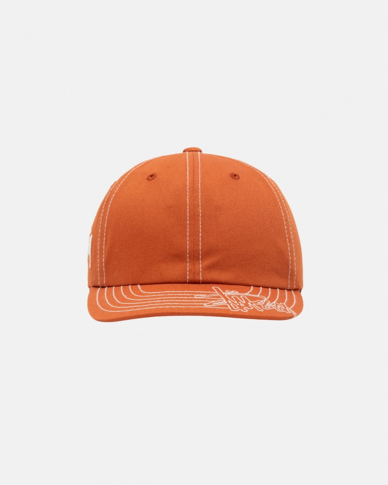 Stussy Low Pro Basic Stitch Strapback - Unisex Laranja | PTXMI42284