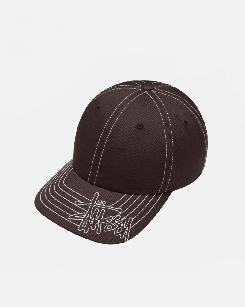 Stussy Low Pro Basic Stitch Strapback - Unisex Marrom | DPTKV50004